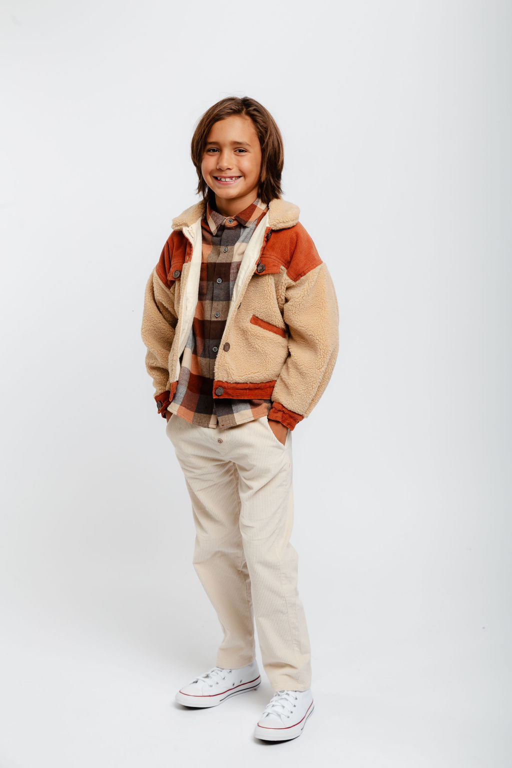 Fleece Denim Jacket