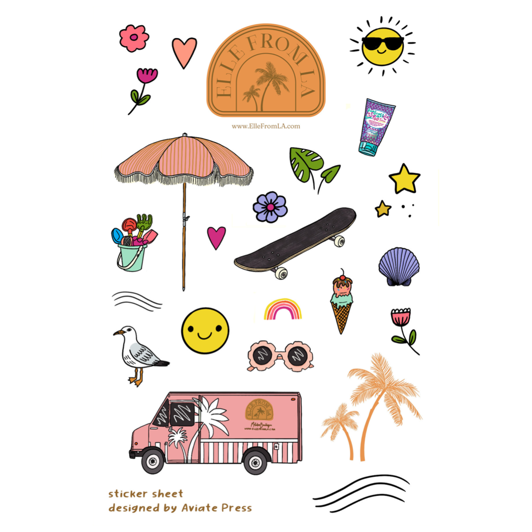 Elle from LA Coloring Book