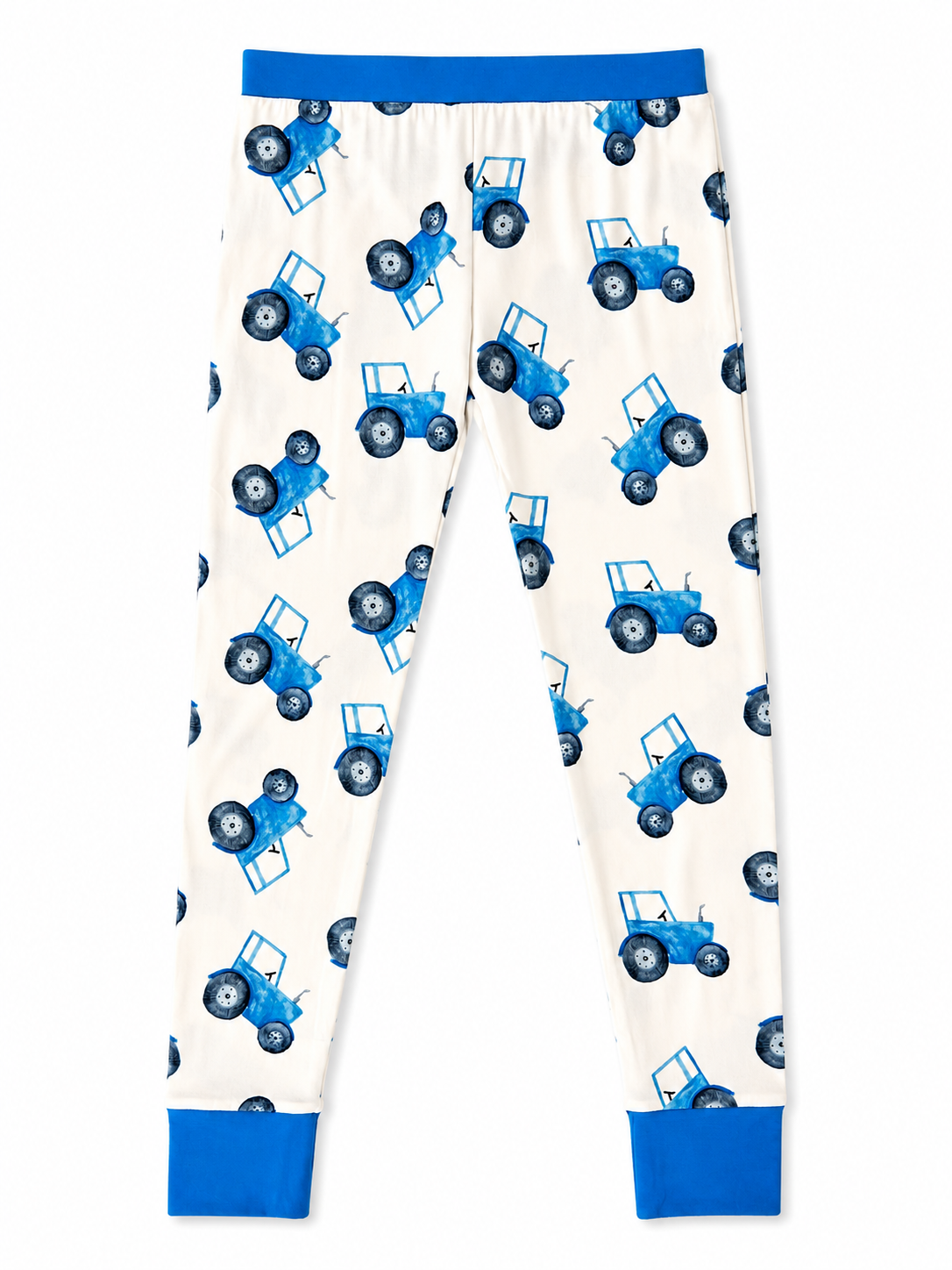 Blue Tractor Bamboo Pajama Set