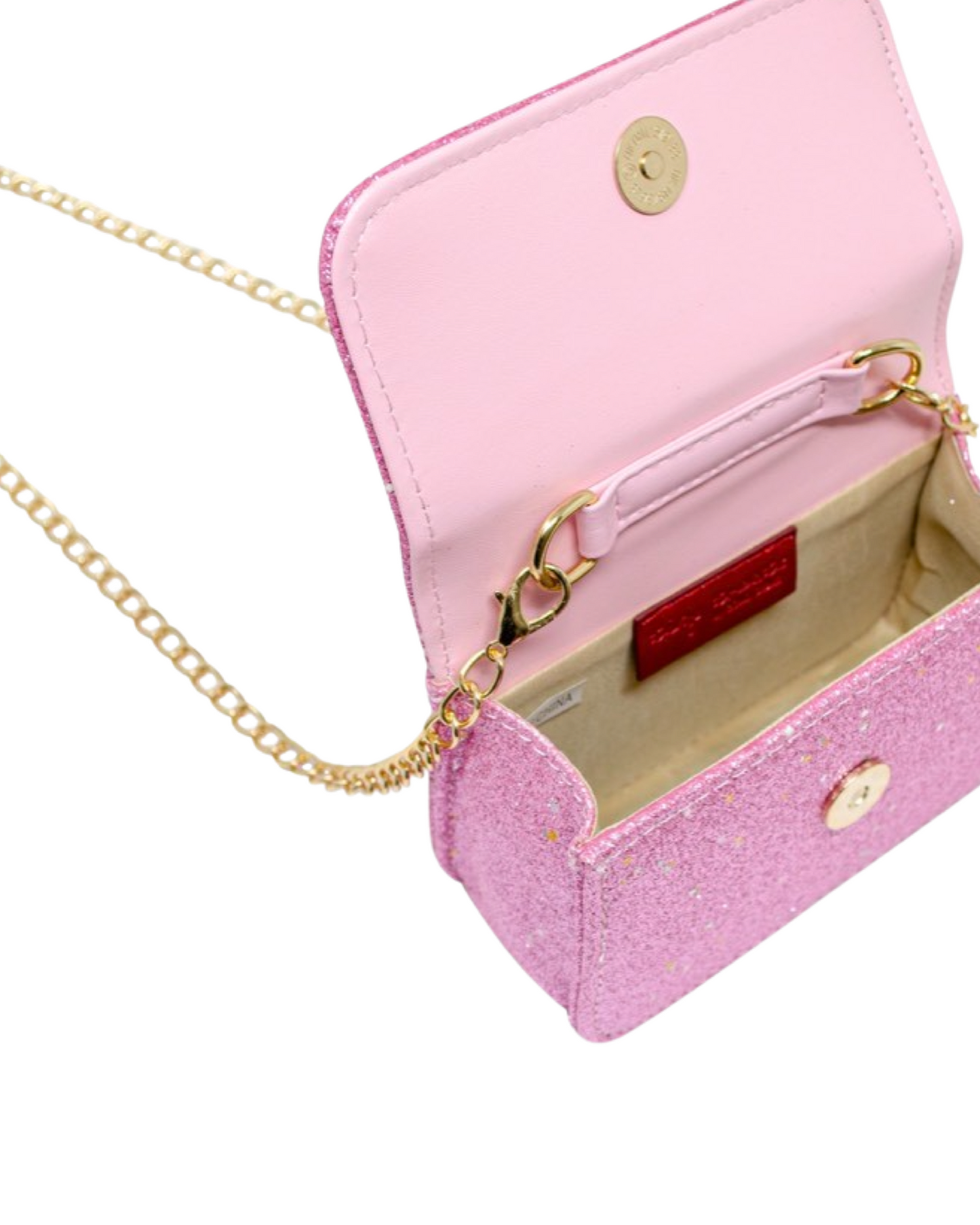 Glitter Pearl Handle Bow Handbag