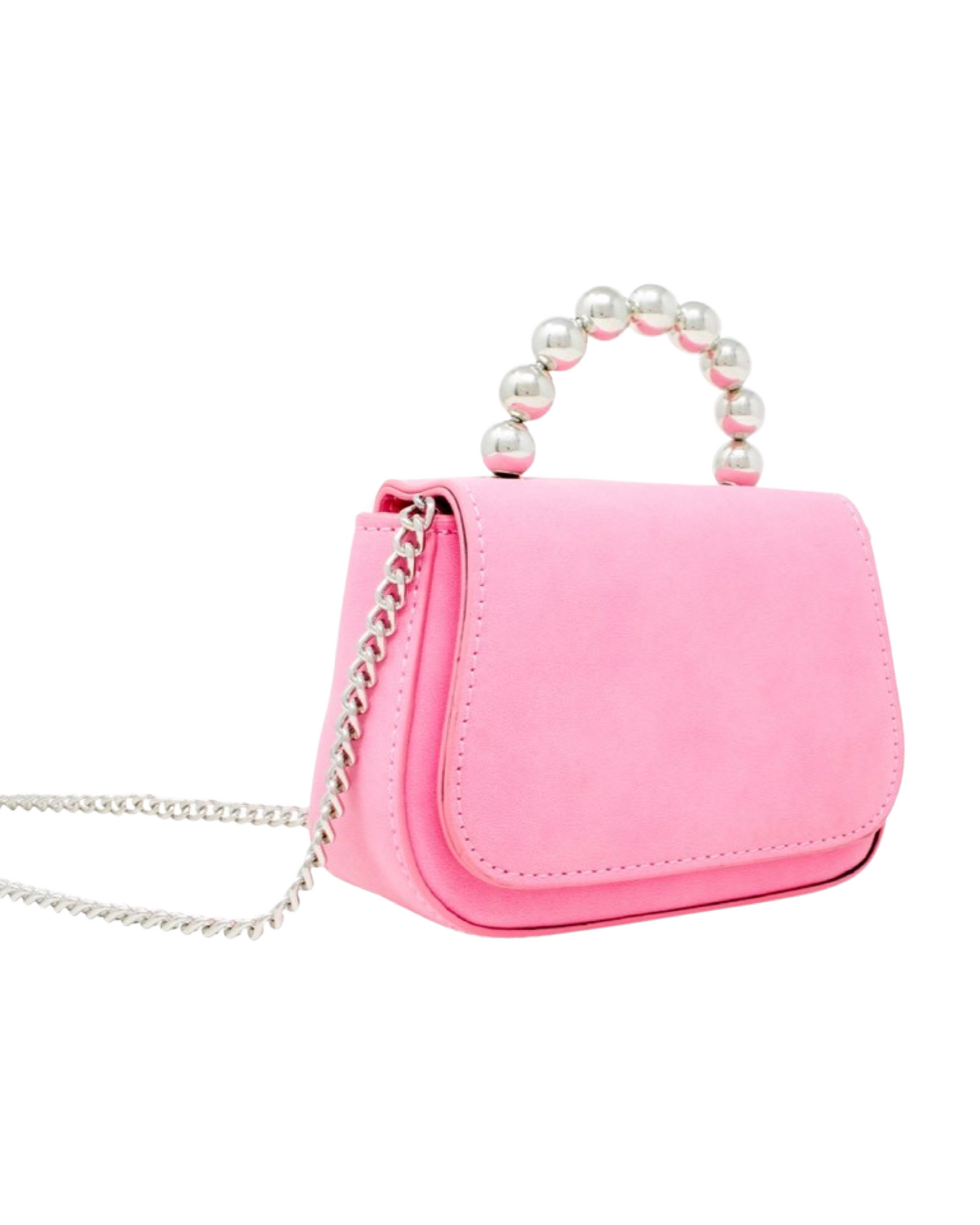 Metal Pearl Handle Handbag