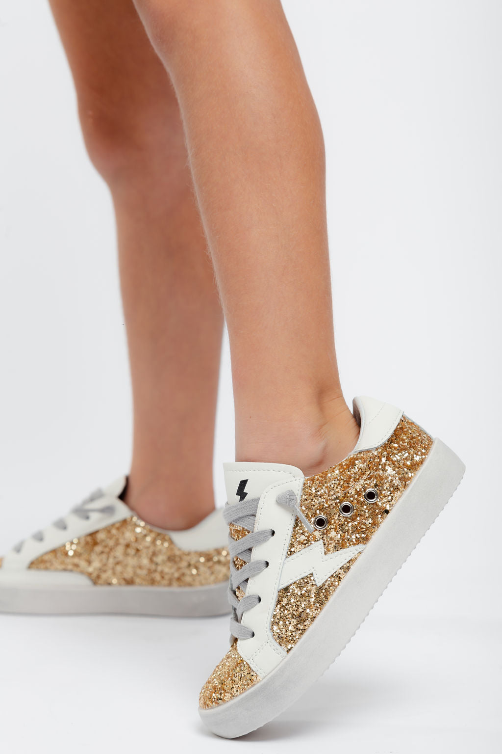 Gold Glitter Sneakers