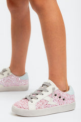 Pink Glitter Sneakers