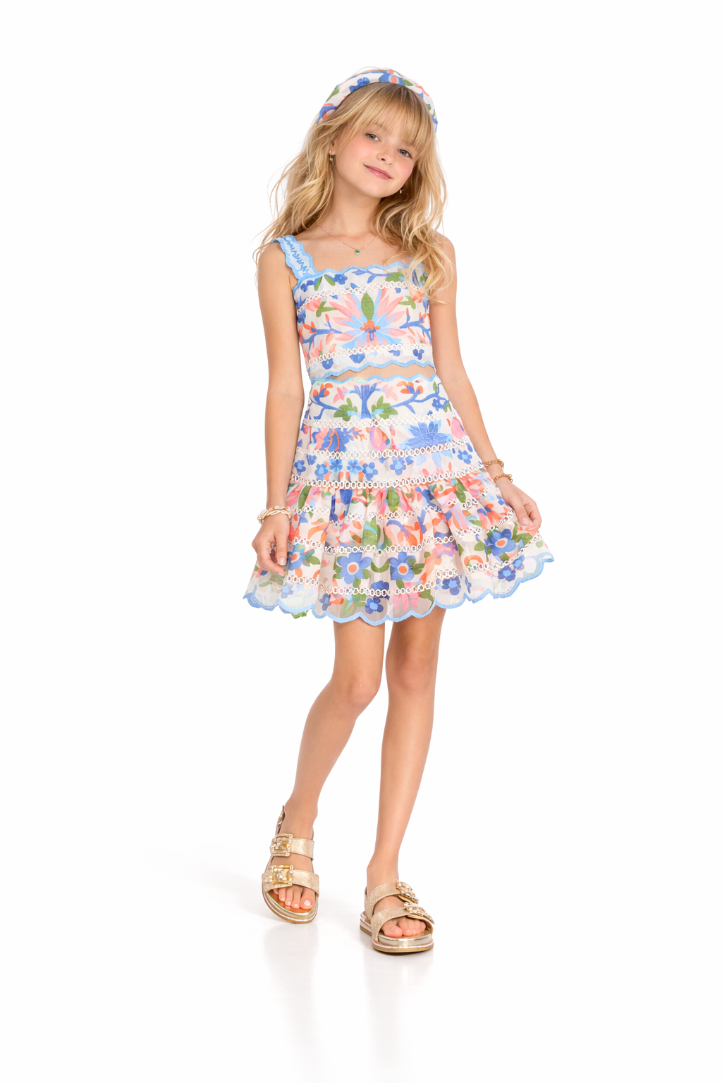 Sarah Set – Floral Tween & Teen Two-Piece Summer Outfit