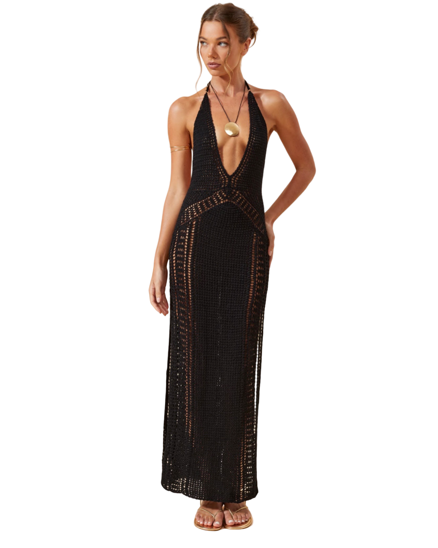 Alena Crochet Maxi Dress