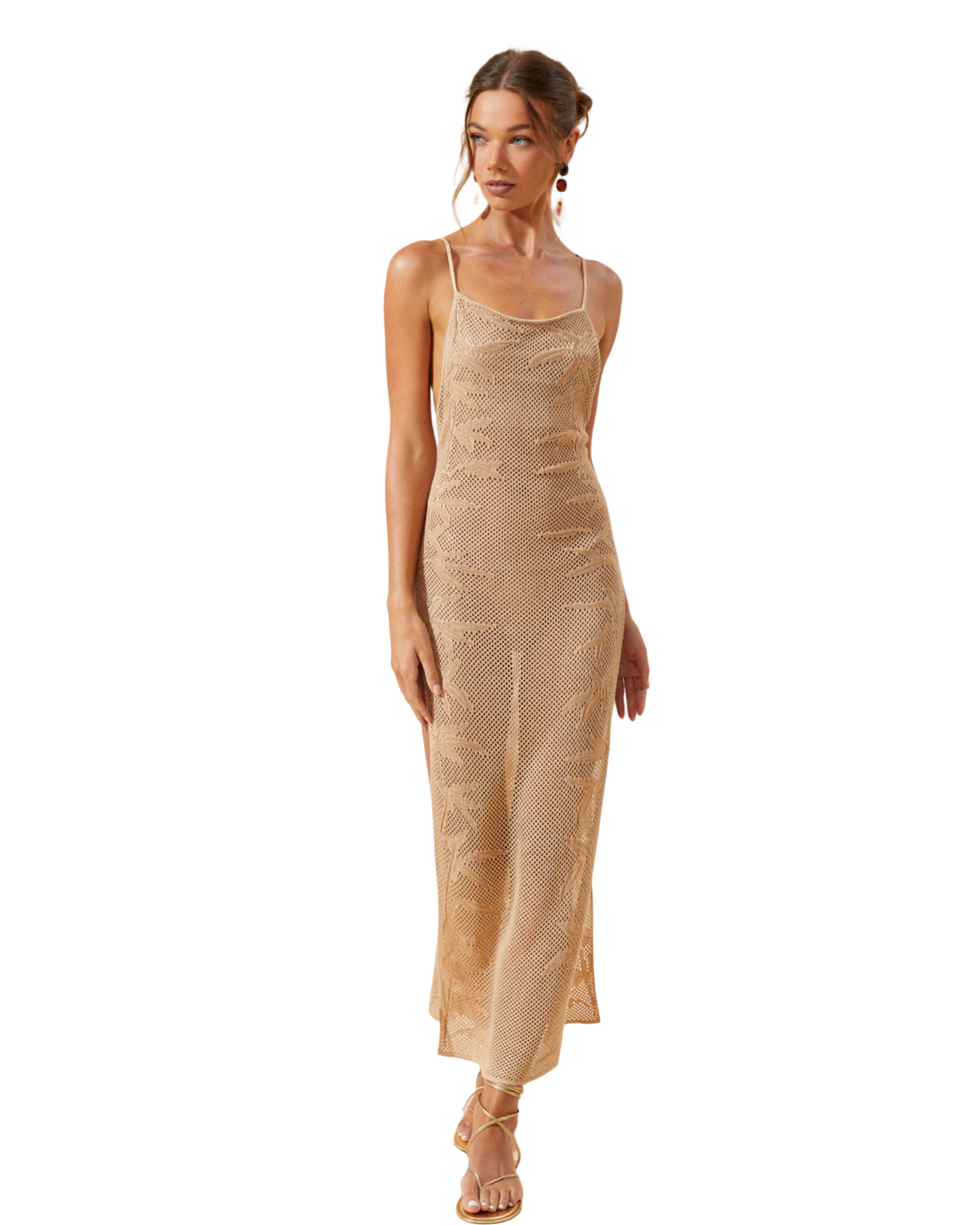 Solara Crochet Maxi Dress