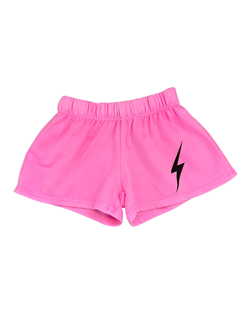 Pink Bolt Shorts