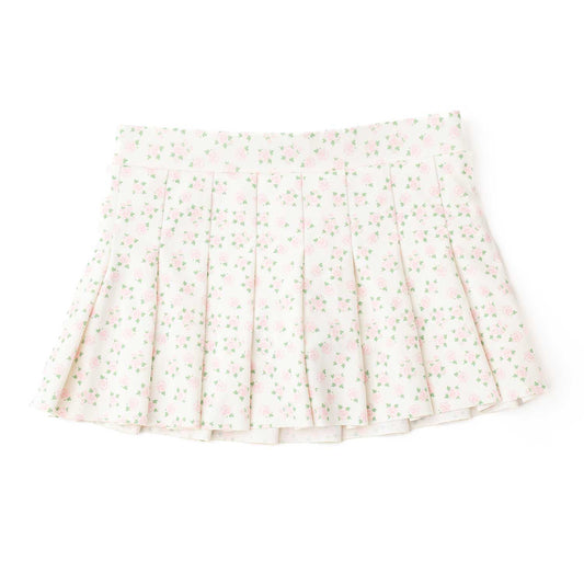Pink Floral Tennis Skirt
