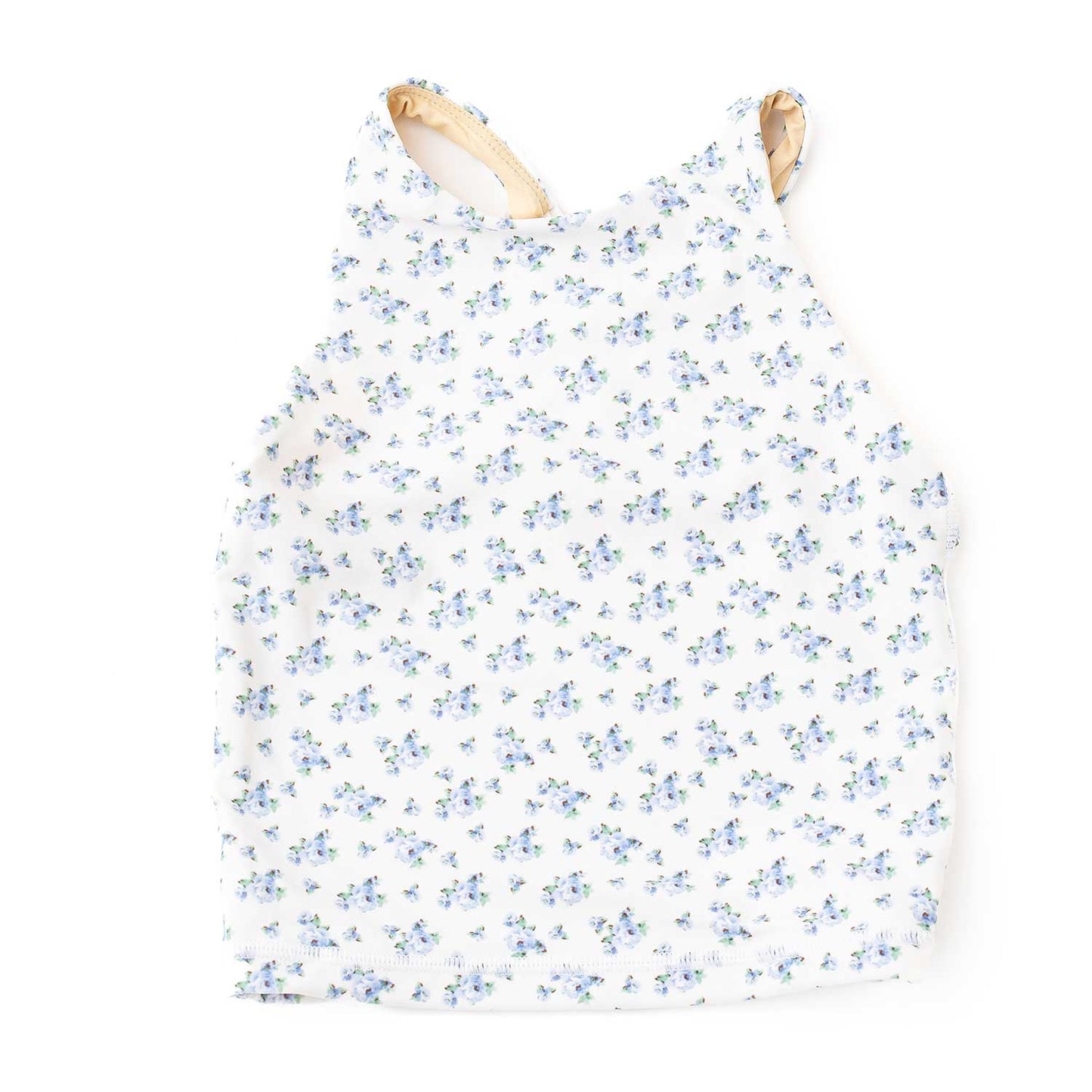 Blue Floral Tennis Top