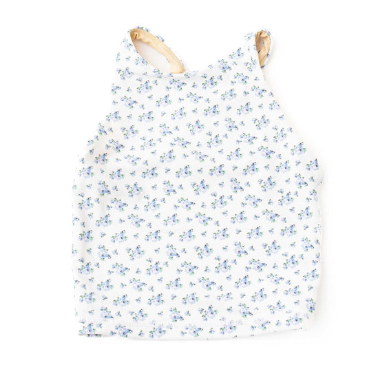 Blue Floral Tennis Top