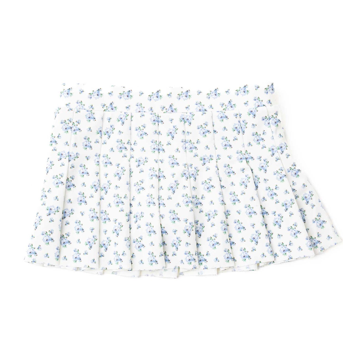 Blue Floral Tennis Skirt