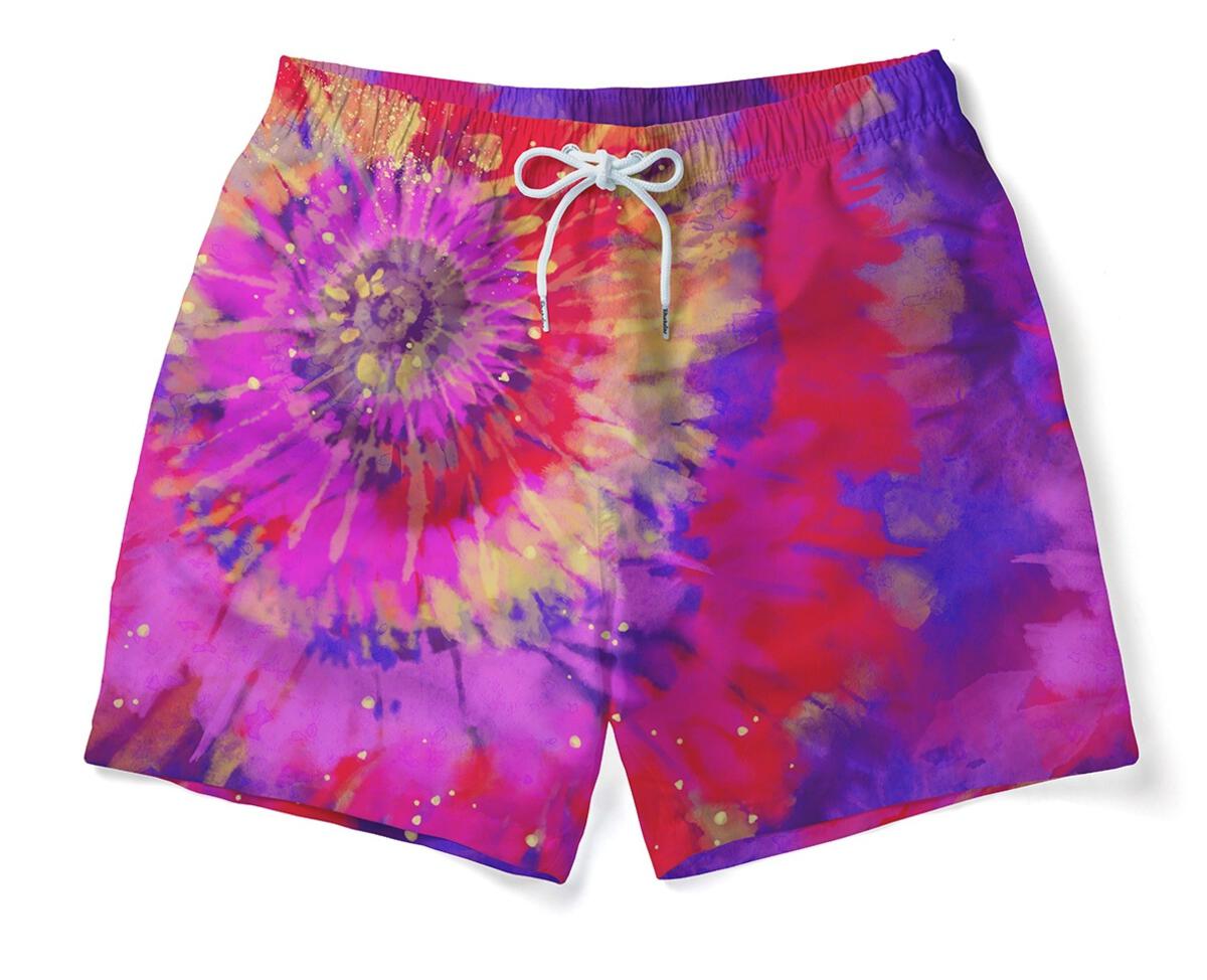 Tie Dye Swim Trunks