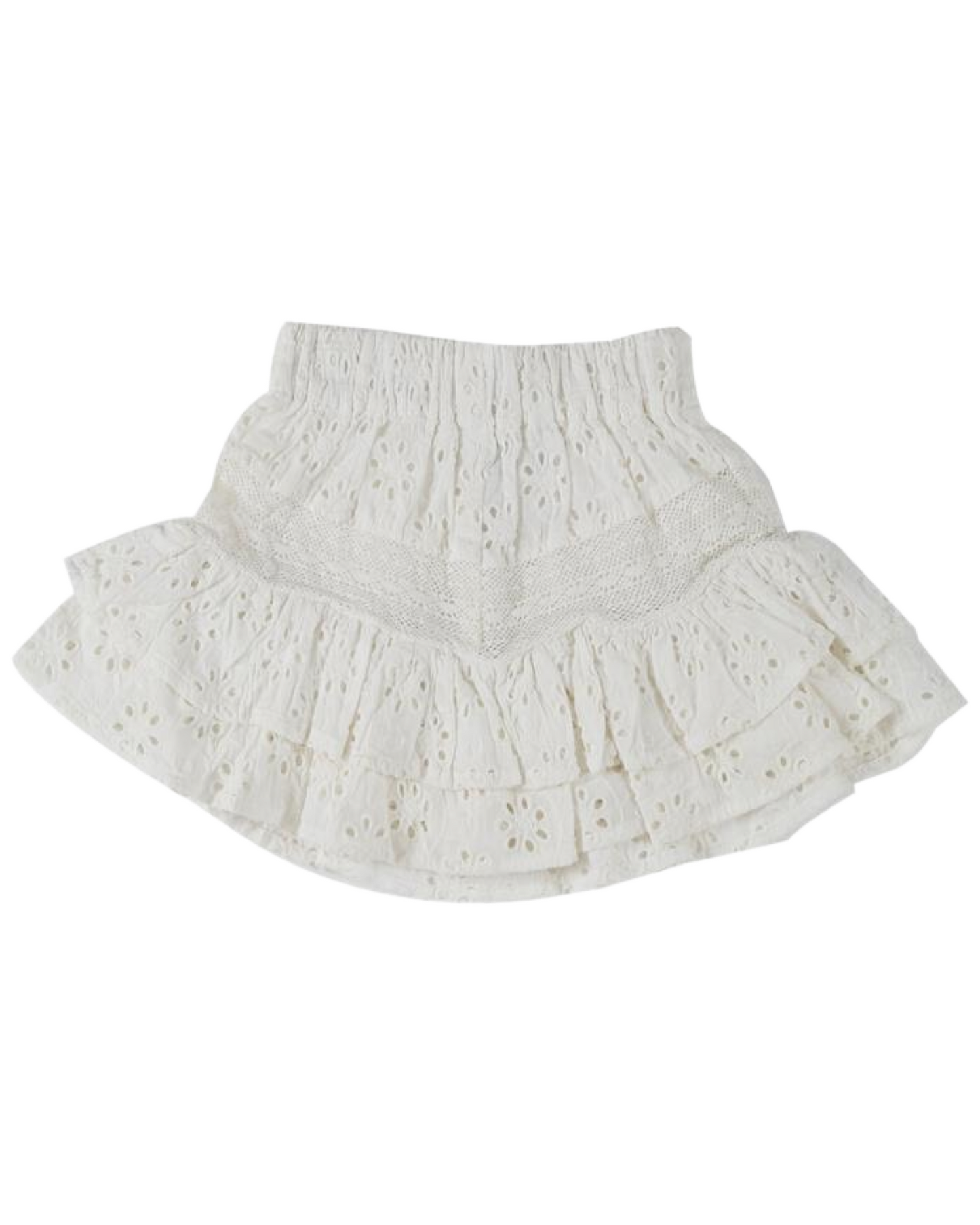 Eyelet Ruffle Short