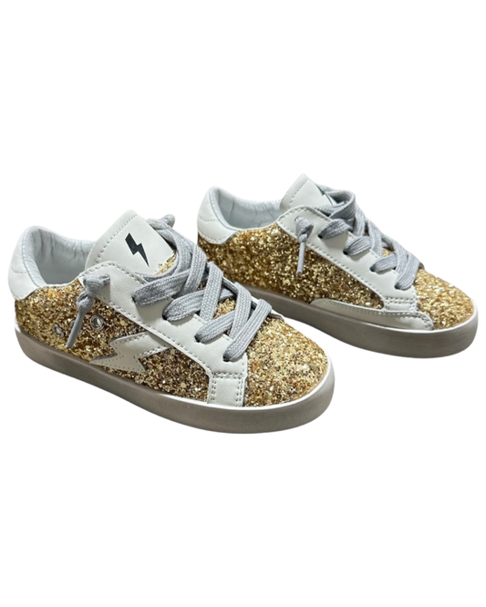 Gold Glitter Sneakers